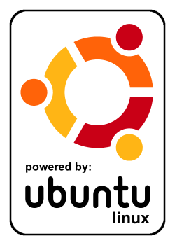 Powered by Ubuntu Linux logo